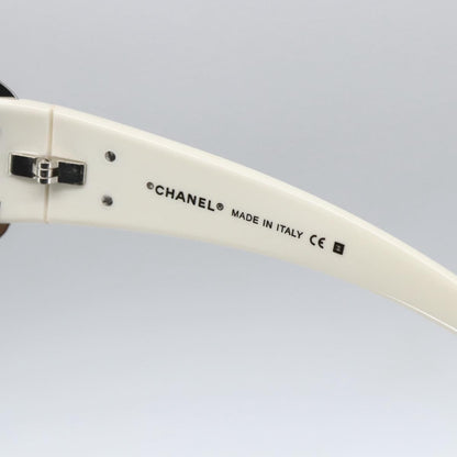 Chanel Logo CC Sunglasses Metal, WHITE, METAL, Sunglasse