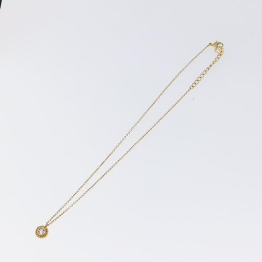 Christian Dior CD Pendant Necklace Gold-plated, GOLD, METAL, Necklace