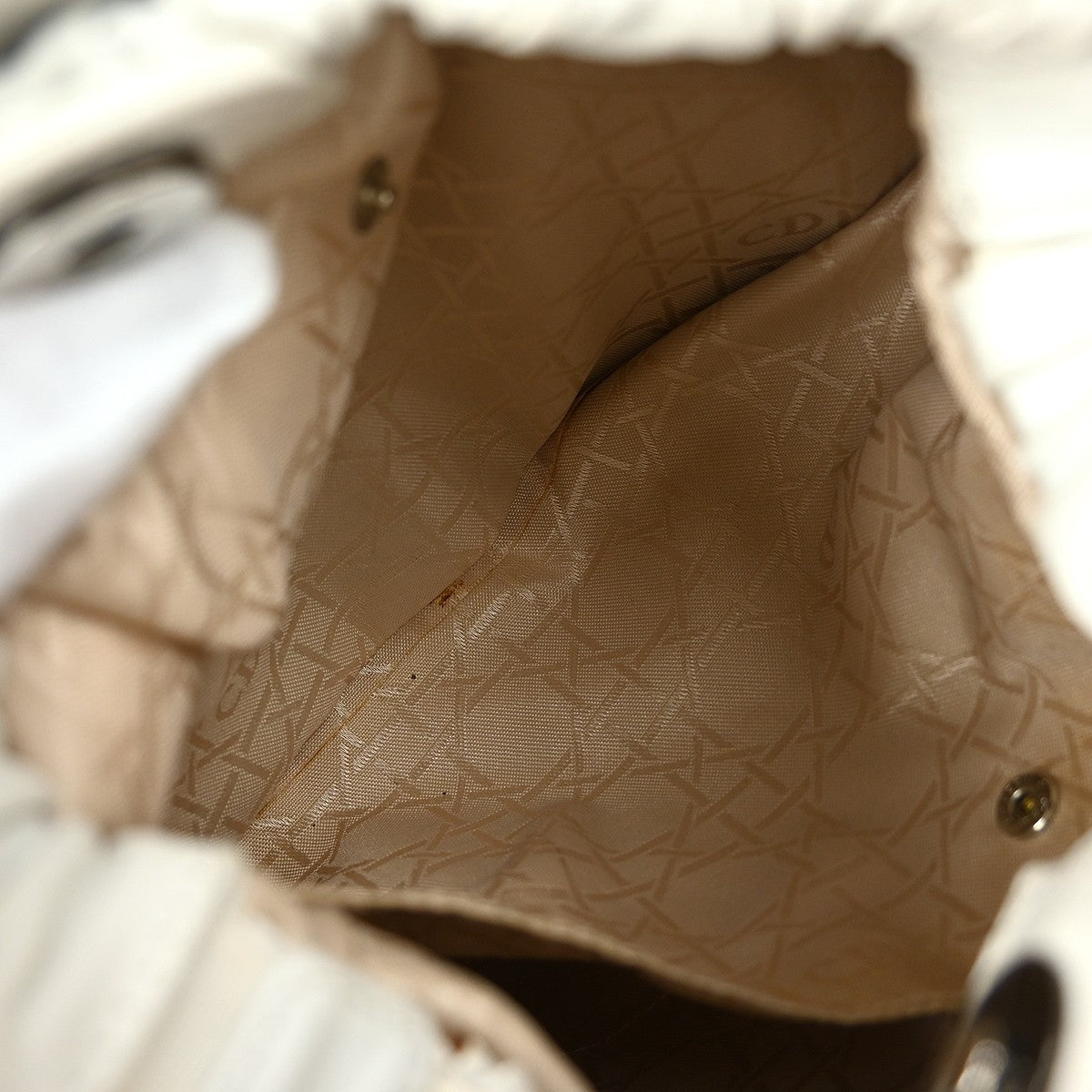 Christian Dior Malice handbag Leather, WHITE, LEATHER, Handbag