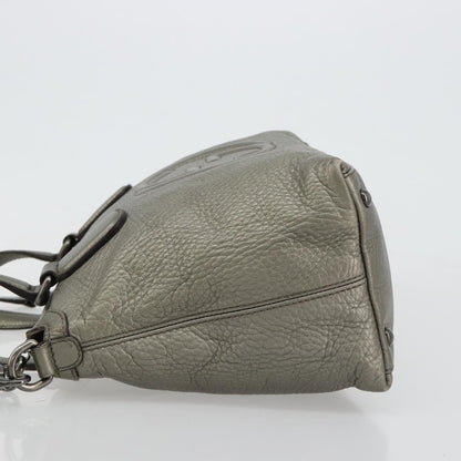 Gucci Soho Convertible Top Handle Bag Leather, Silver, Leather, Handbag