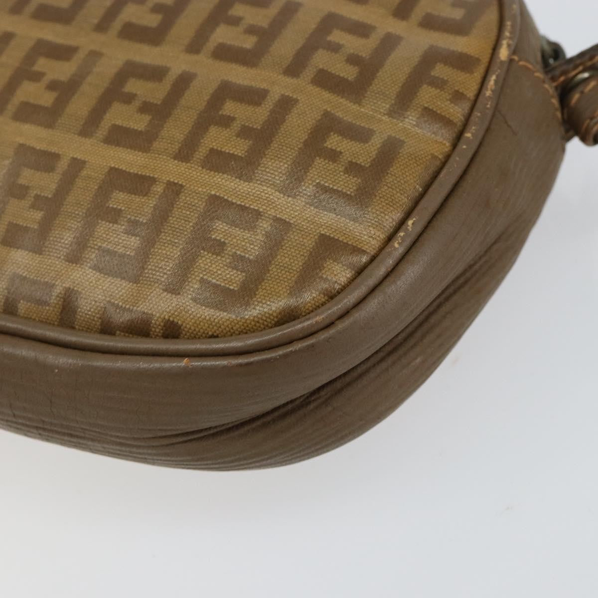Fendi Zucchino Canvas, BEIGE, CANVAS, Shoulder bag