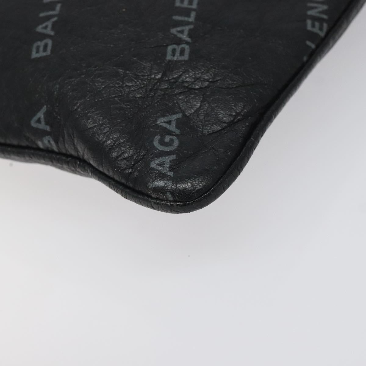 Balenciaga Explorer Pouch Leather, BLACK, LEATHER, Clutche & pouche