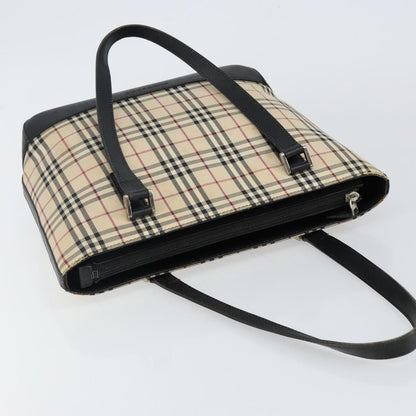 Burberry Vintage Zip Tote House Check Coated Canvas, BEIGE, CANVAS, Tote bag
