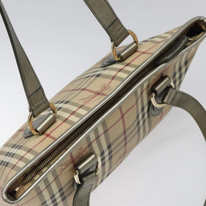 Burberry Regent Tote Haymarket Coated Canvas, BEIGE, PVC, Tote bag