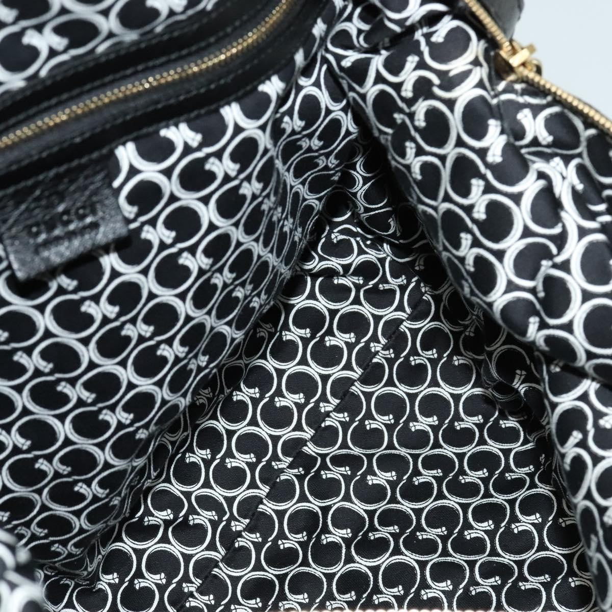 Gucci Nail Boston Bag Leather, BLACK, LEATHER, Travel bag