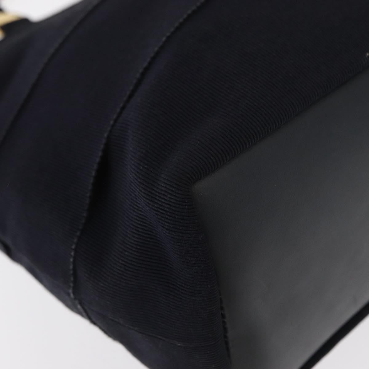 Salvatore Ferragamo Vala Handbag Canvas, NAVY, CANVAS, Handbag