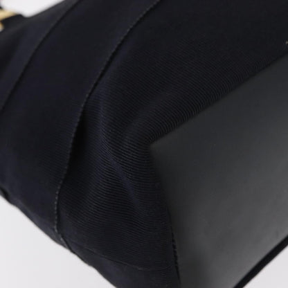 Salvatore Ferragamo Vala Handbag Canvas, NAVY, CANVAS, Handbag