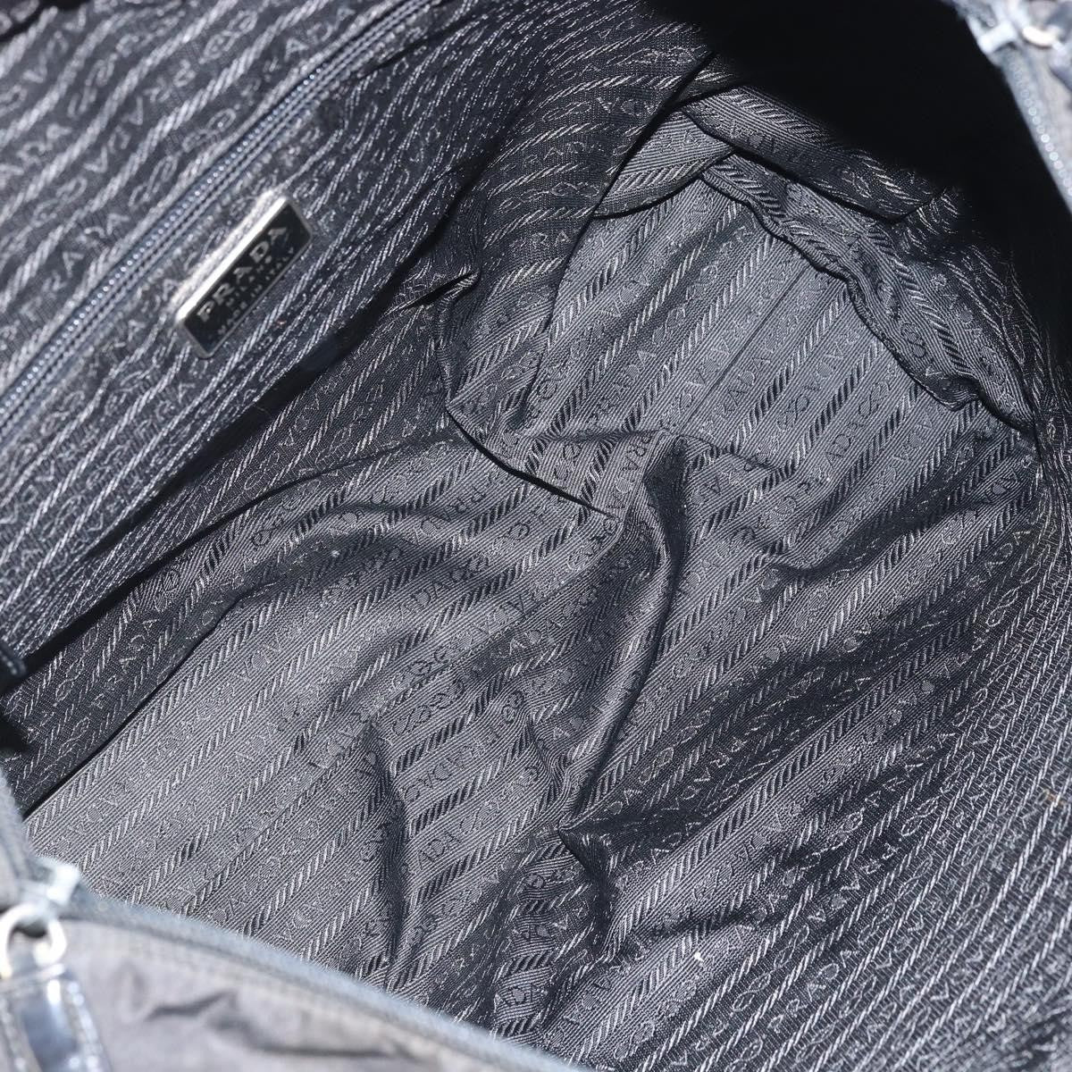 Prada Vintage Zip Tote Tessuto, BLACK, NYLON, Tote bag