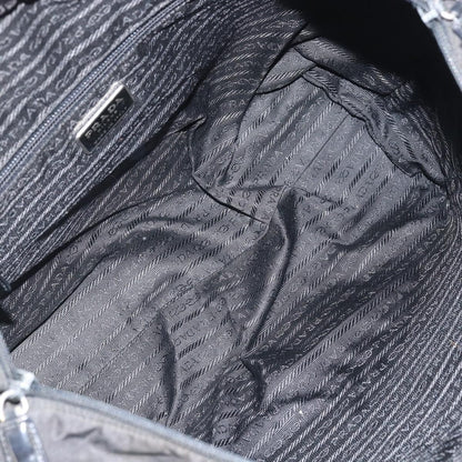 Prada Vintage Zip Tote Tessuto, BLACK, NYLON, Tote bag