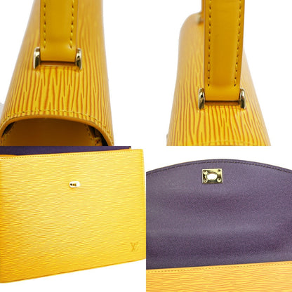 Louis Vuitton Malesherbes Handbag Epi Leather, YELLOW, LEATHER, Handbag