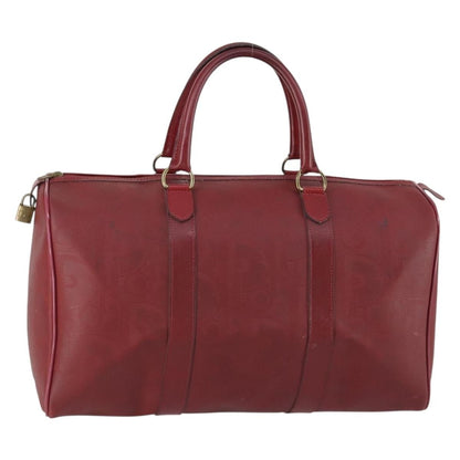 Christian Dior Vintage Trotter Duffle Bag Diorissimo Canvas, RED, PVC, Travel bag