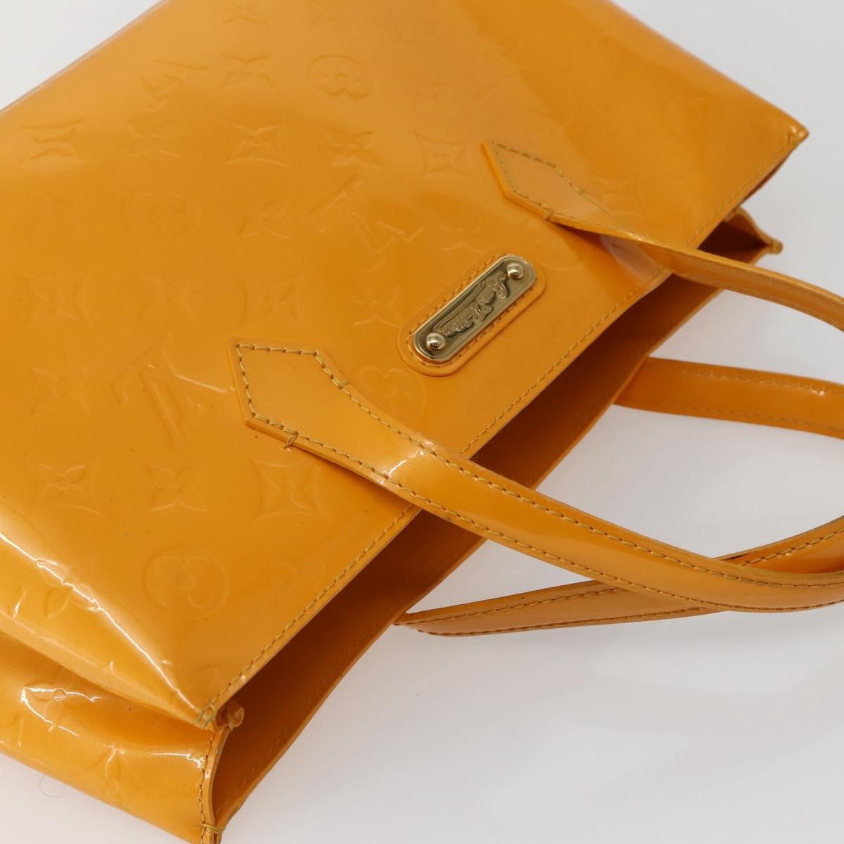 Louis Vuitton Wilshire Handbag Monogram Vernis, YELLOW, PATENT_LEATHER, Handbag