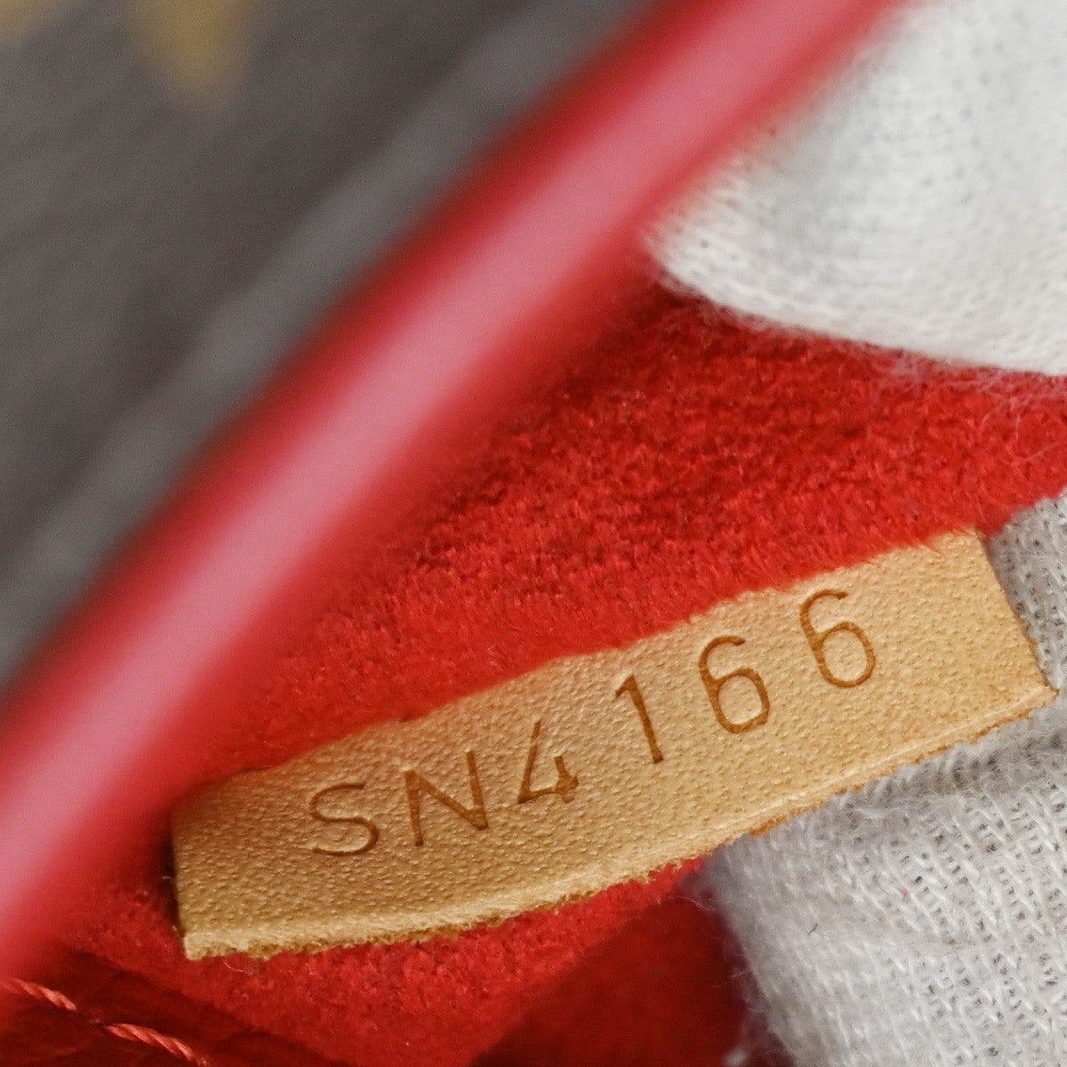 Louis Vuitton Pallas Tote Monogram Canvas with Leather, RED, CANVAS, Handbag