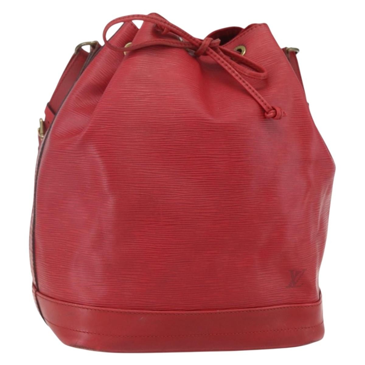 Louis Vuitton Petit Noe NM Handbag Epi Leather, RED, LEATHER, Shoulder bag