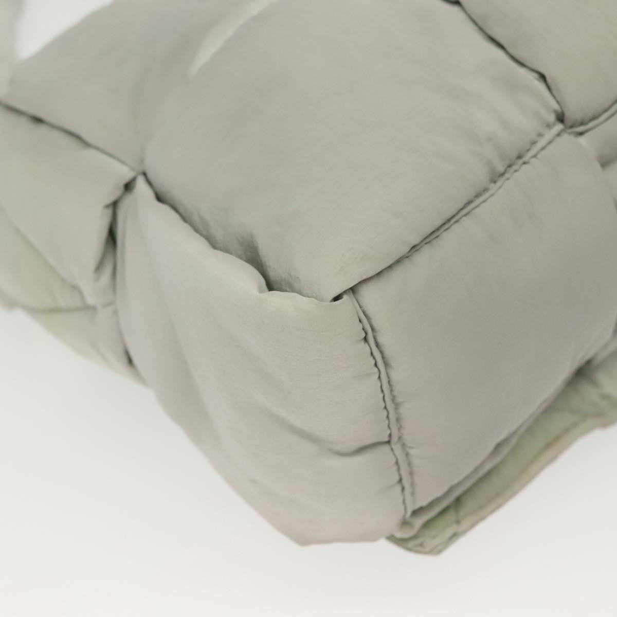 Bottega Veneta Padded Tech Cassette Crossbody Bag Intrecciato Nylon, GRAY, NYLON, Crossbody bag