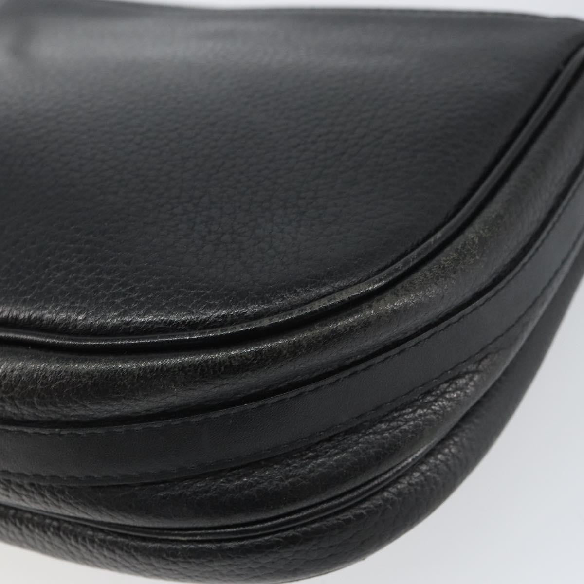 Burberry Vintage Shoulder Bag Leather, BLACK, LEATHER, Shoulder bag