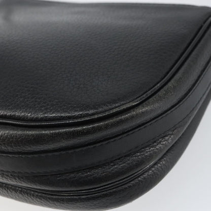 Burberry Vintage Shoulder Bag Leather, BLACK, LEATHER, Shoulder bag