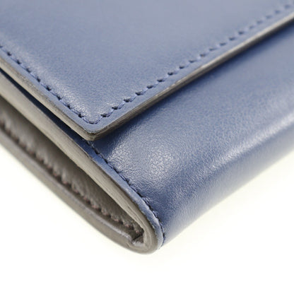 Fendi Peekaboo Wallet Leather, NAVY, LEATHER, Wallets