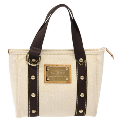 Louis Vuitton Antigua Tote Canvas, WHITE, CANVAS, Tote bag