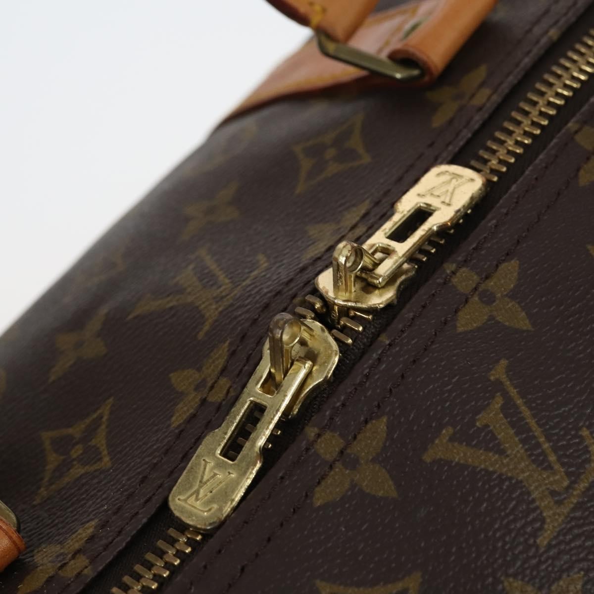 Louis Vuitton Keepall Bag Monogram Canvas, BROWN, CANVAS, Travel bag