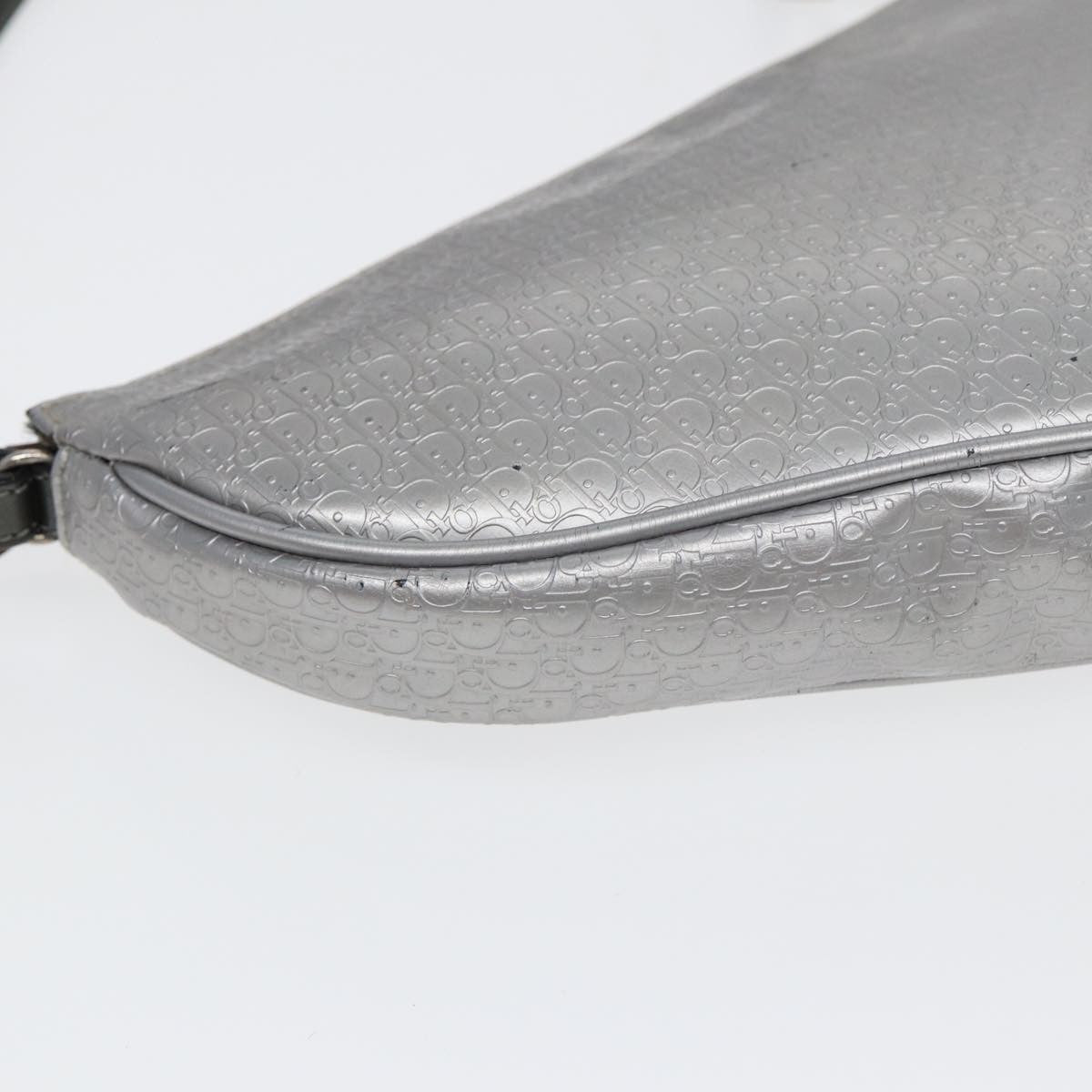 Christian Dior Lady Dior Boston Bag Cannage Canvas, SILVER, CANVAS, Handbag