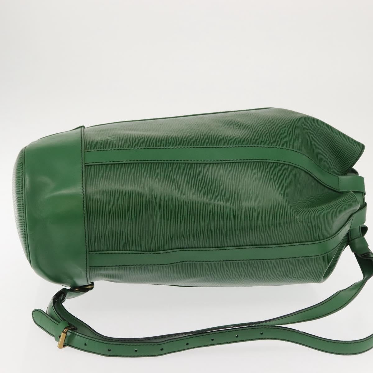Louis Vuitton Randonnee Backpack Epi Leather, GREEN, LEATHER, Shoulder bag