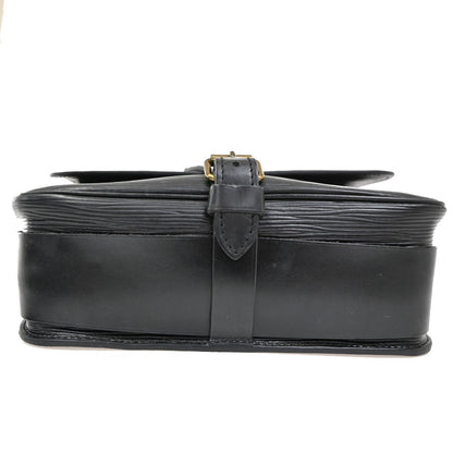 Louis Vuitton Cartouchiere Handbag Epi Leather, BLACK, LEATHER, Shoulder bag