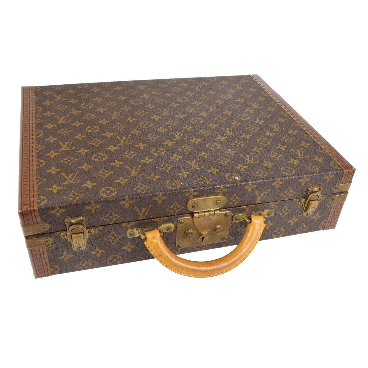 Louis Vuitton President Classeur Briefcase Monogram Canvas, BROWN, CANVAS, Briefcase