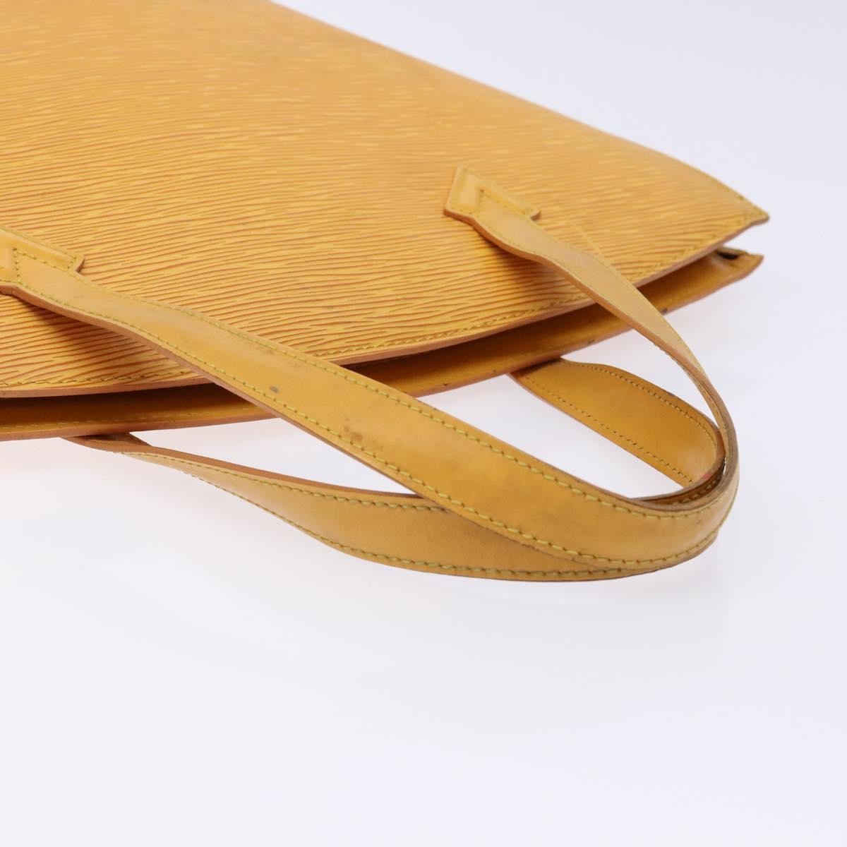 Louis Vuitton Saint Jacques Handbag Epi Leather, YELLOW, LEATHER, Handbag