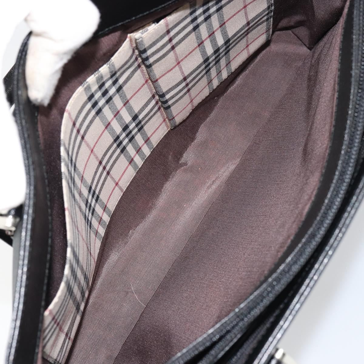 Burberry Vintage tote bag Leather, BLACK, LEATHER, Tote bag