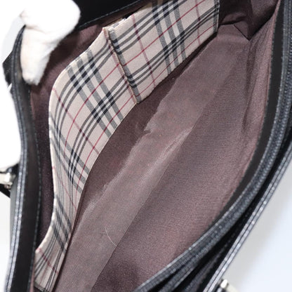 Burberry Vintage tote bag Leather, BLACK, LEATHER, Tote bag