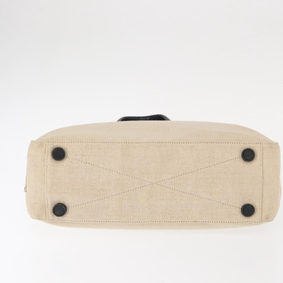 Prada Vintage Handbag Canvas, BEIGE, CANVAS, Handbag