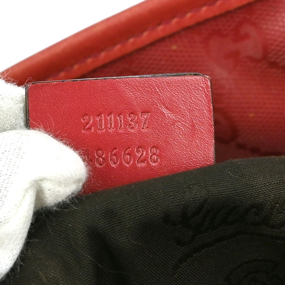 Gucci Plus Tote GG Imprime, RED, LEATHER, Tote bag