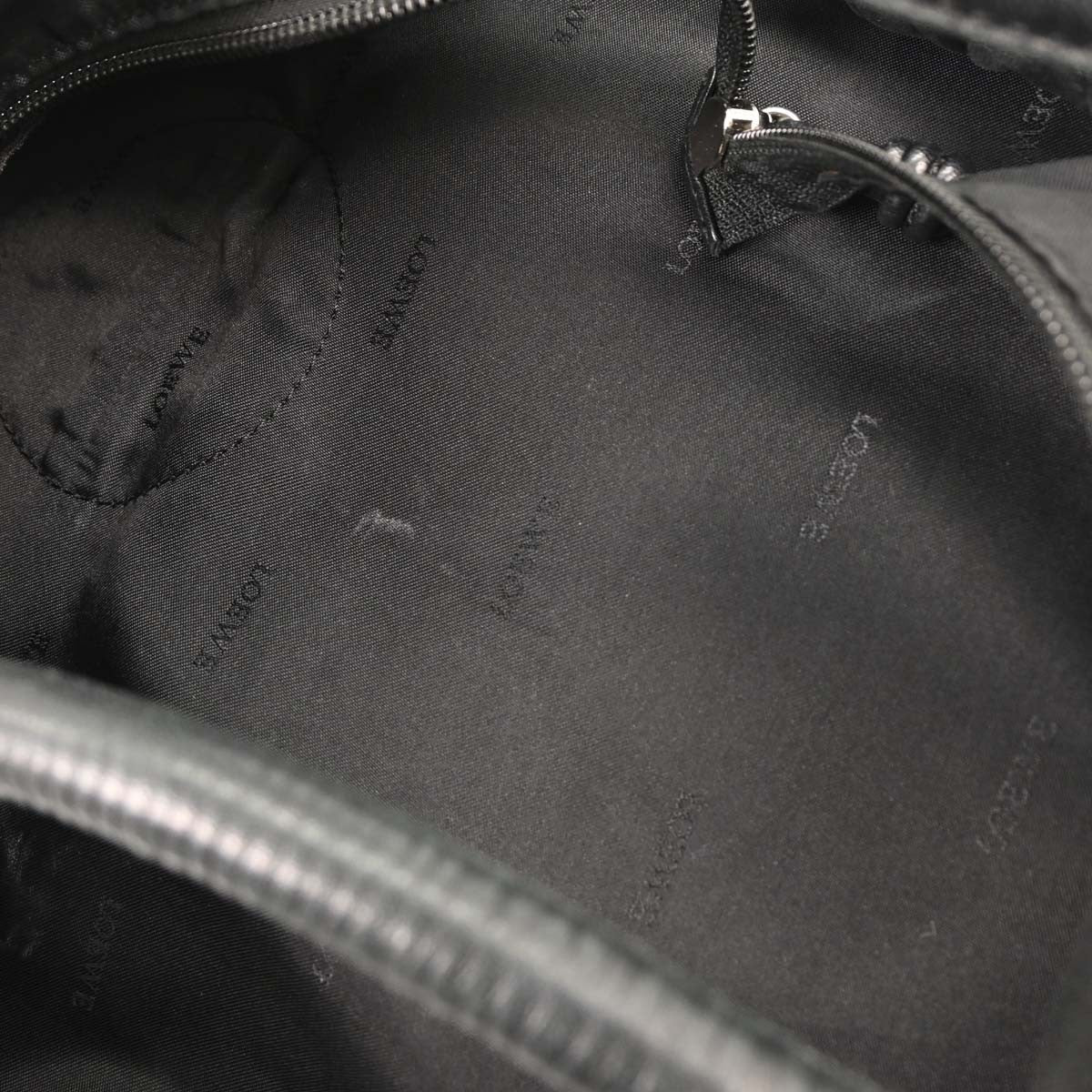 Loewe Anagram Logo Nappa Aire Hand Bag Leather, BLACK, LEATHER, Tote bag