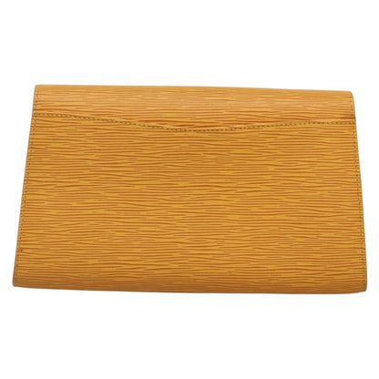 Louis Vuitton Art Deco Clutch Epi Leather, YELLOW, LEATHER, Clutche & pouche