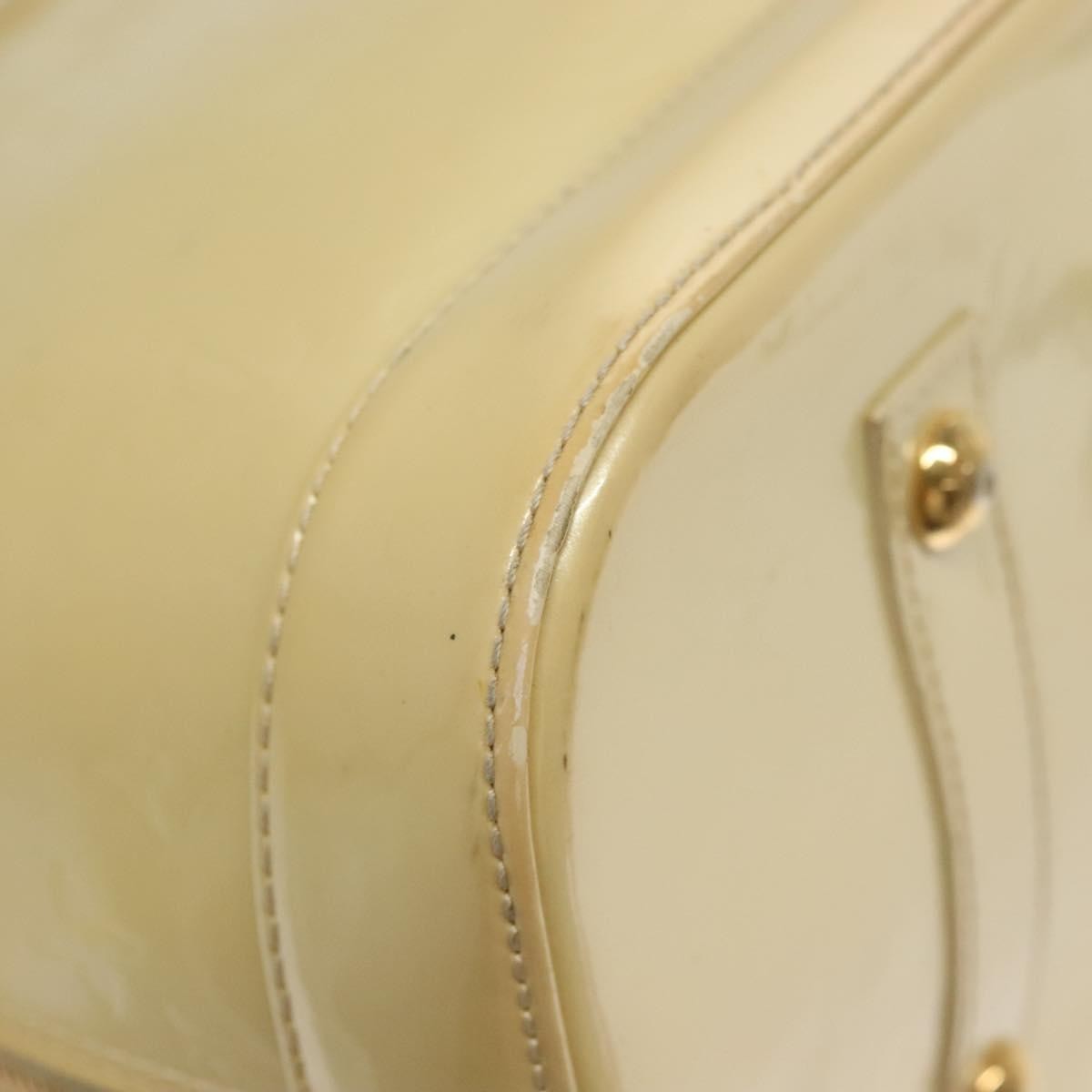 Louis Vuitton Alma Handbag Monogram Vernis, BEIGE, PATENT_LEATHER, Handbag