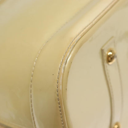 Louis Vuitton Alma Handbag Monogram Vernis, BEIGE, PATENT_LEATHER, Handbag
