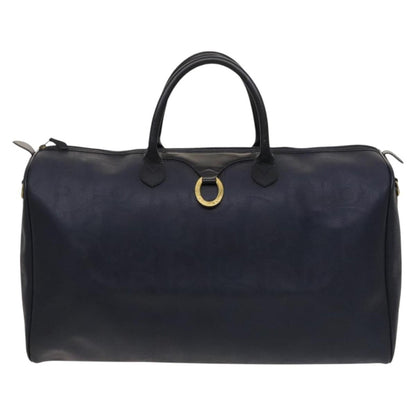 Christian Dior Vintage Trotter Boston Bag Canvas, NAVY, CANVAS, Travel bag