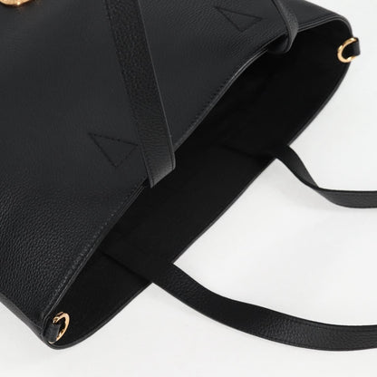 Versace Medusa Tote Leather, BLACK, LEATHER, Tote bag