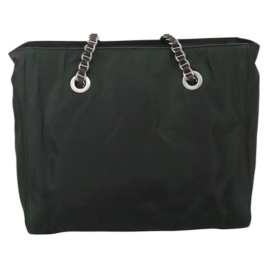 Prada Vintage Chain Tote Tessuto, KHAKI, NYLON, Tote bag