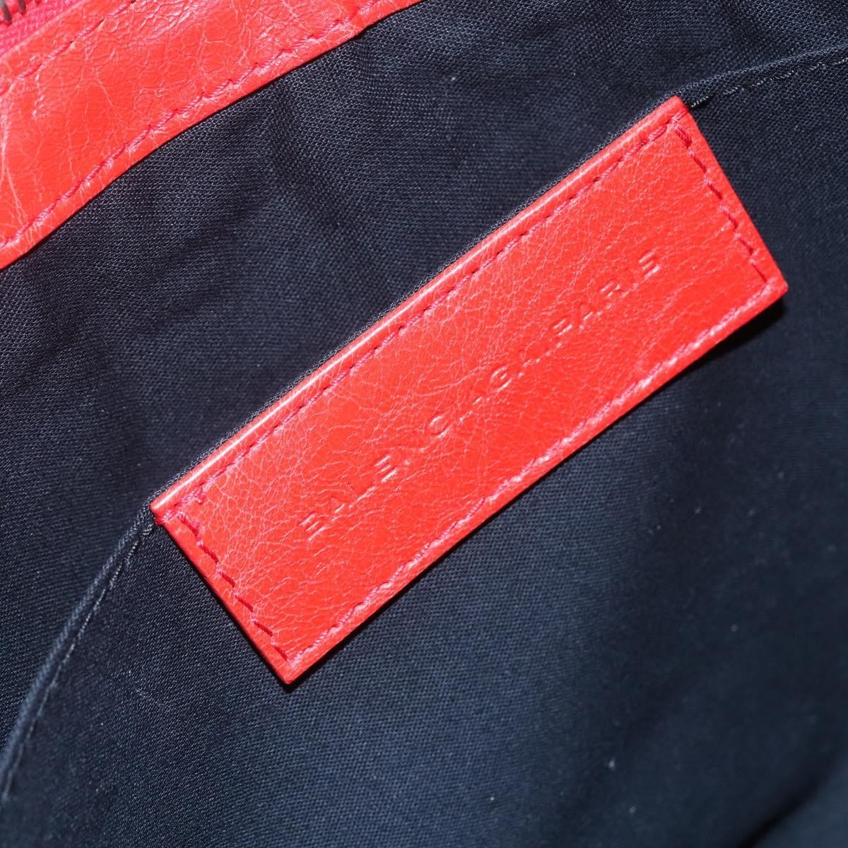 Balenciaga Classic City Clip Pouch Leather, RED, LEATHER, Clutche & pouche