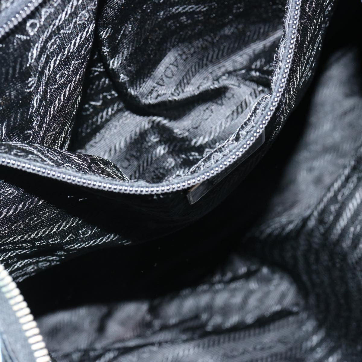 Prada Vintage Zip Tote Tessuto, BLUE, NYLON, Tote bag