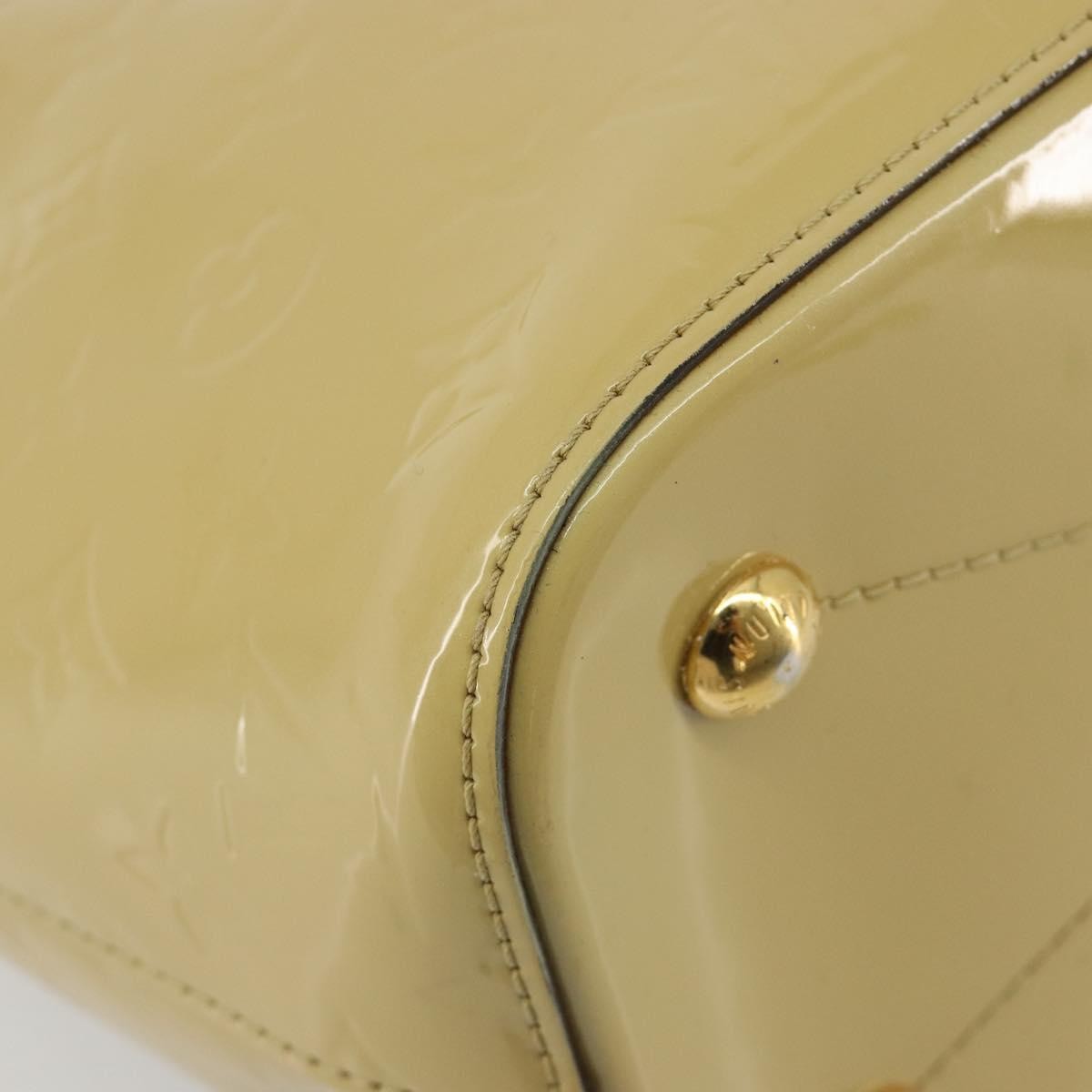 Louis Vuitton Montebello Handbag Monogram Vernis, Beige, Patent Leather, Handbag