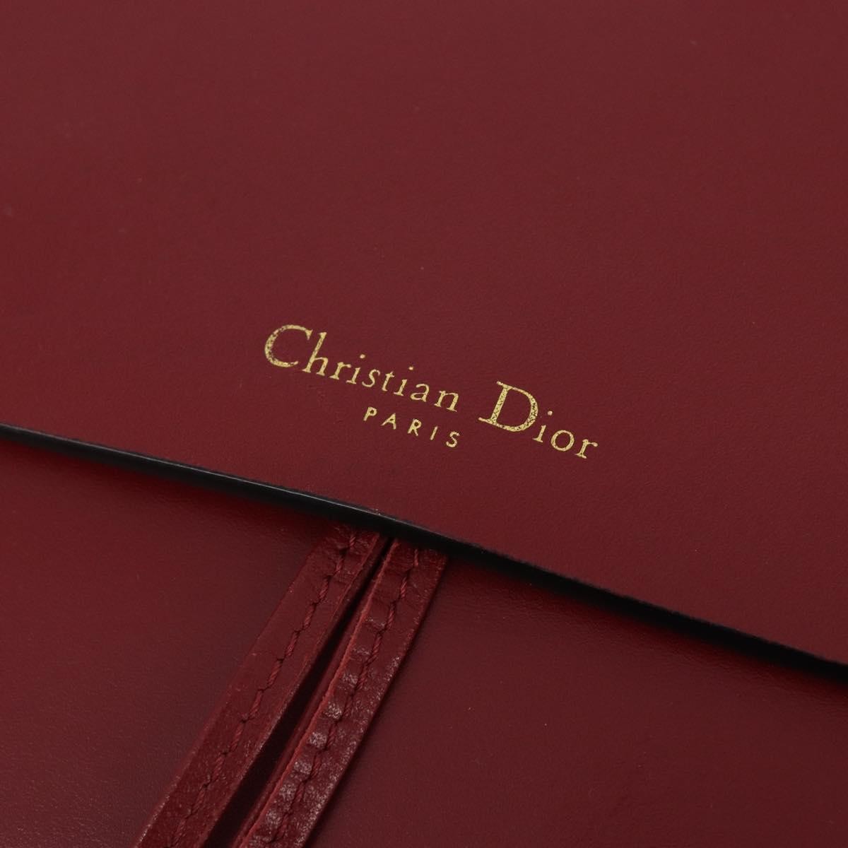 Christian Dior Diorodeo Flap Bag Leather, Red, Leather, Shoulder Bag