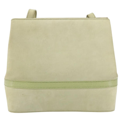 Salvatore Ferragamo Vala Shoulder Bag Suede, GREEN, SUEDE, Shoulder bag