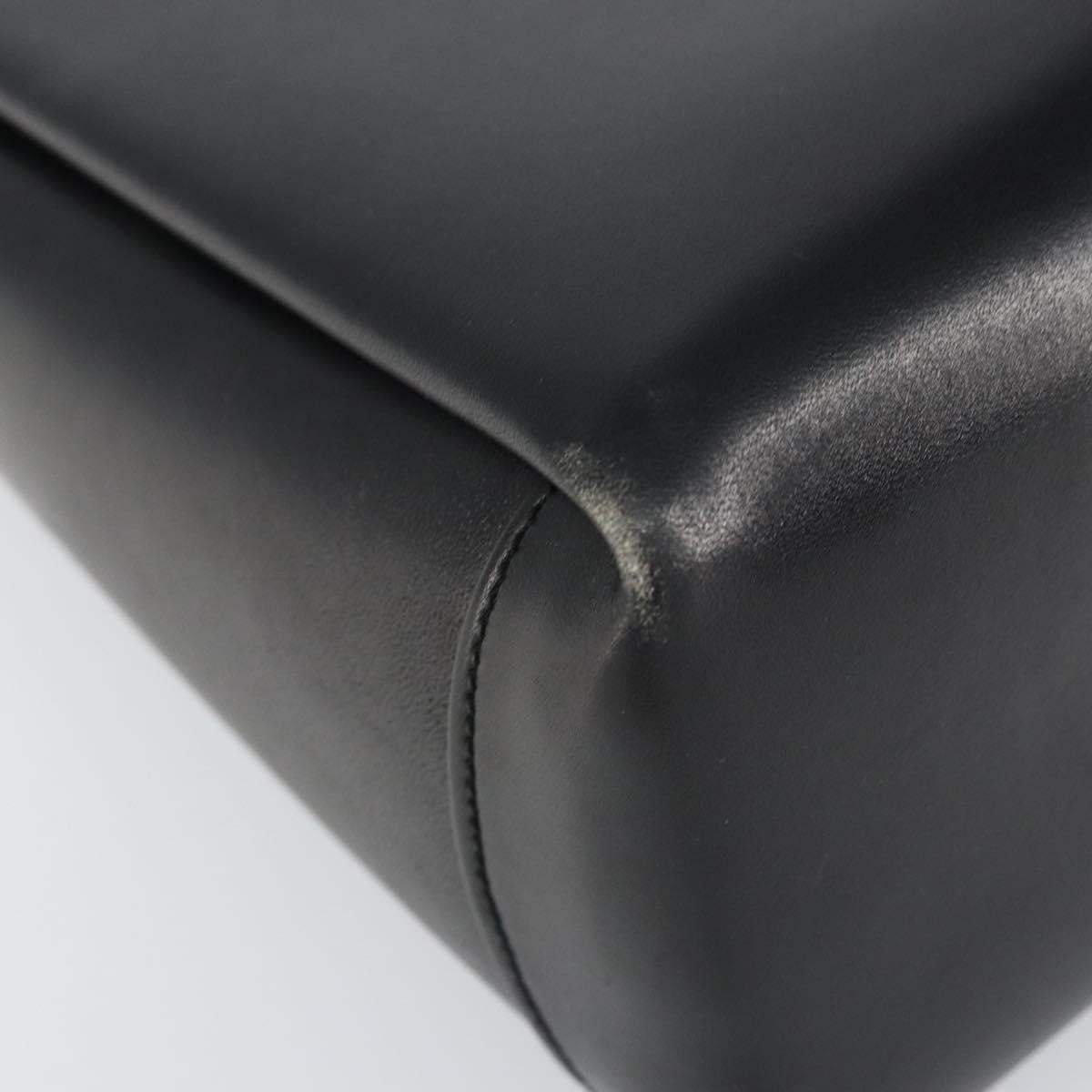 Gucci Vintage Convertible Box Crossbody Bag Leather, BLACK, LEATHER, Handbag