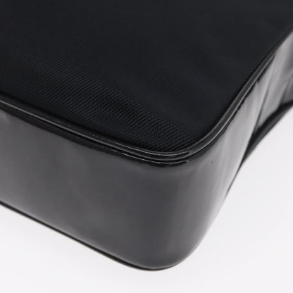 Gucci Vintage Bamboo Handle Bag Nylon, BLACK, NYLON, Handbag