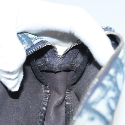 Christian Dior Vintage Trotter Pouch Diorissimo Canvas, NAVY, CANVAS, Clutche & pouche