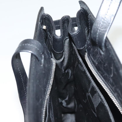 Salvatore Ferragamo Gancini handbag Leather, BLACK, LEATHER, Handbag