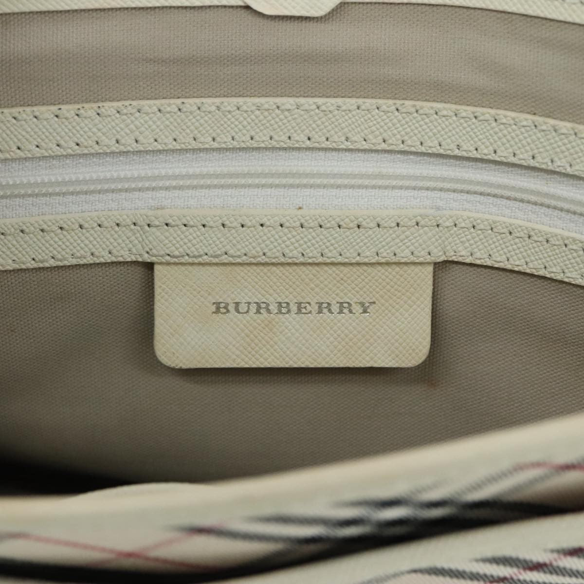 Burberry Shoulder Bag Nova Check Canvas, BEIGE, CANVAS, Shoulder bag